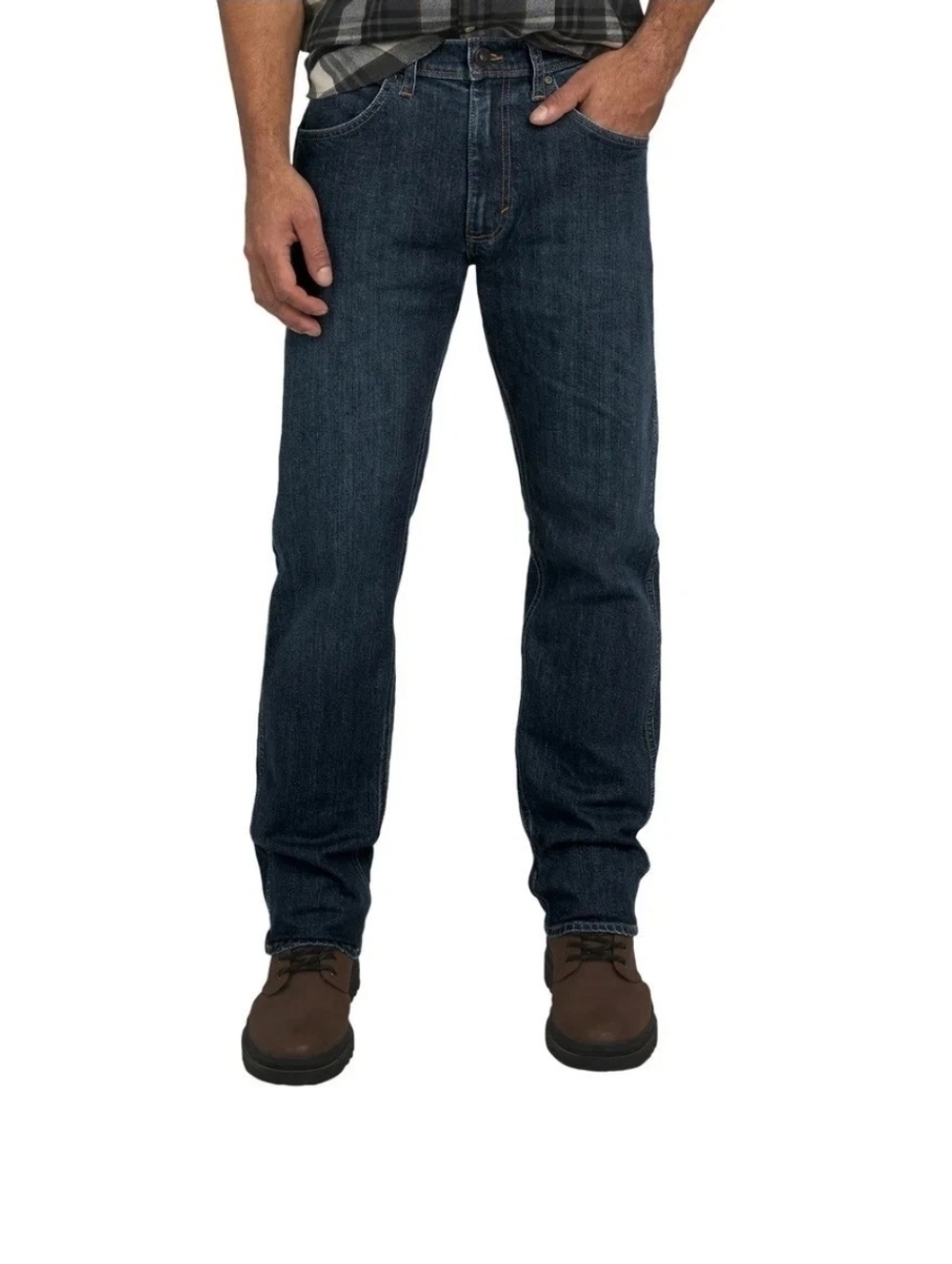 Men's Wrangler Free to Stretch Regular Fit Jeans Dark Blue Size 32x34 NWT